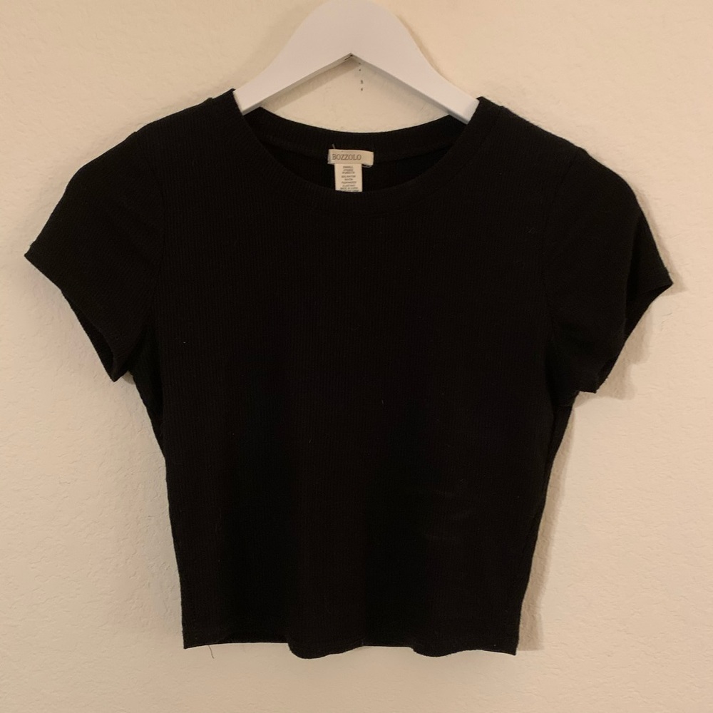 Tilly’s ribbed tee black